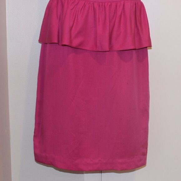 Trina Turk Kiran Pink Sleeveless Peplum Cocktail Dress Women Size 6 . - Picture 7 of 12